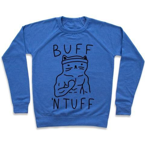 Glamorous Pups : BUFF 'N TUFF CAT CREWNECK SWEATSHIRT