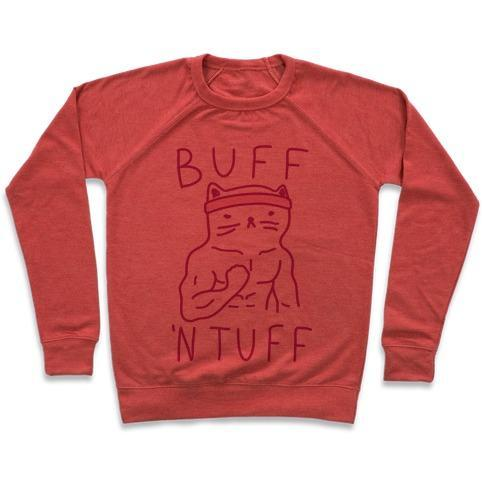 Glamorous Pups : BUFF 'N TUFF CAT CREWNECK SWEATSHIRT