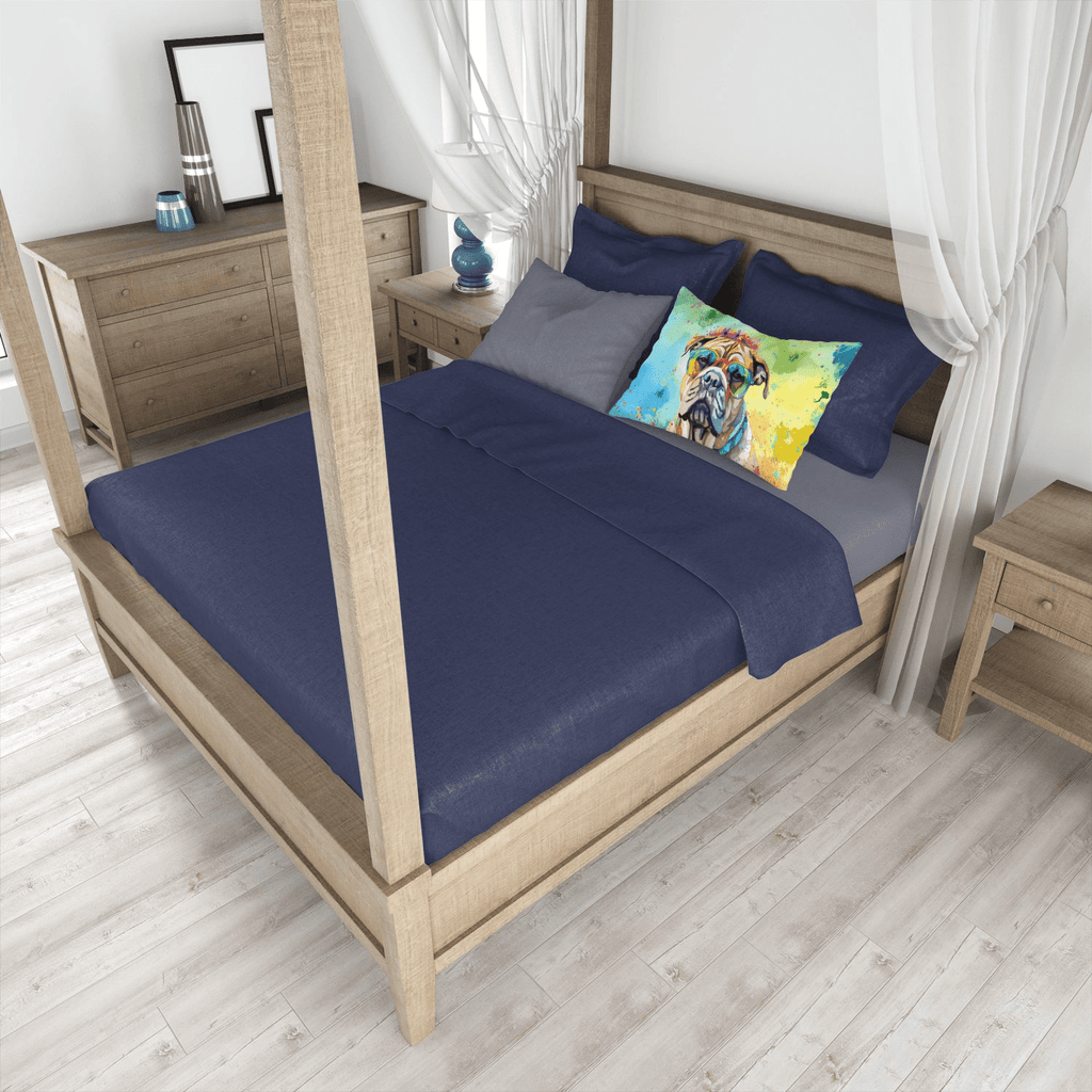 Glamorous Pups : Bullmastiff Hippie Dawg Standard Pillowcase