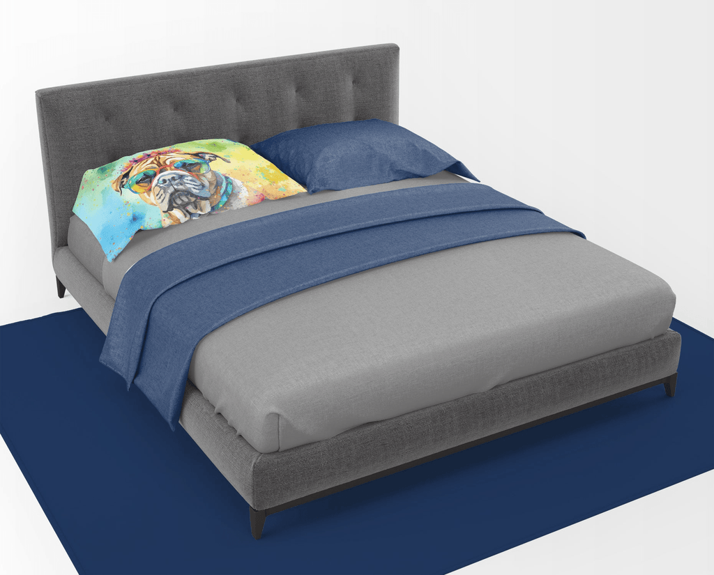 Glamorous Pups : Bullmastiff Hippie Dawg Standard Pillowcase