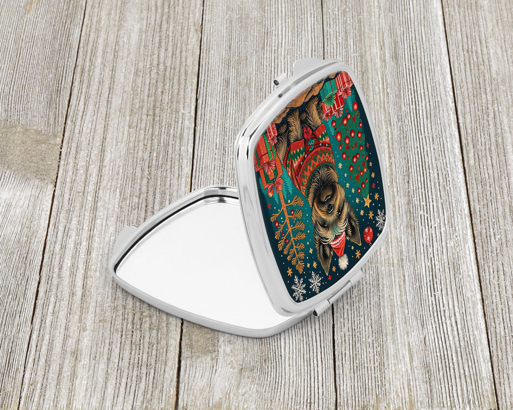 Glamorous Pups : Cairn Terrier Christmas Compact Mirror