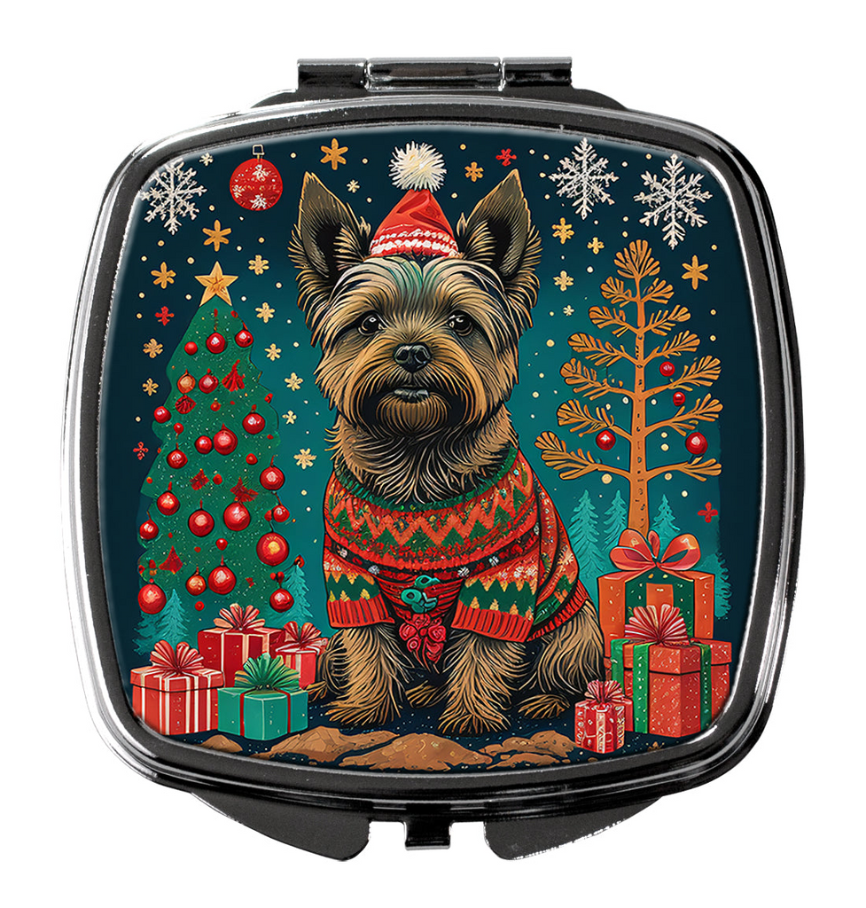 Glamorous Pups : Cairn Terrier Christmas Compact Mirror