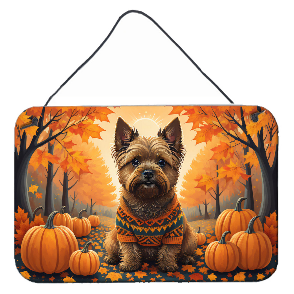Glamorous Pups : Cairn Terrier Fall Wall or Door Hanging Prints
