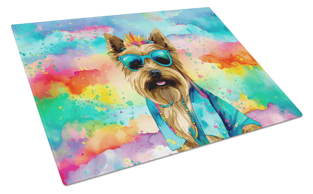 Glamorous Pups : Cairn Terrier Hippie Dawg Glass Cutting Board