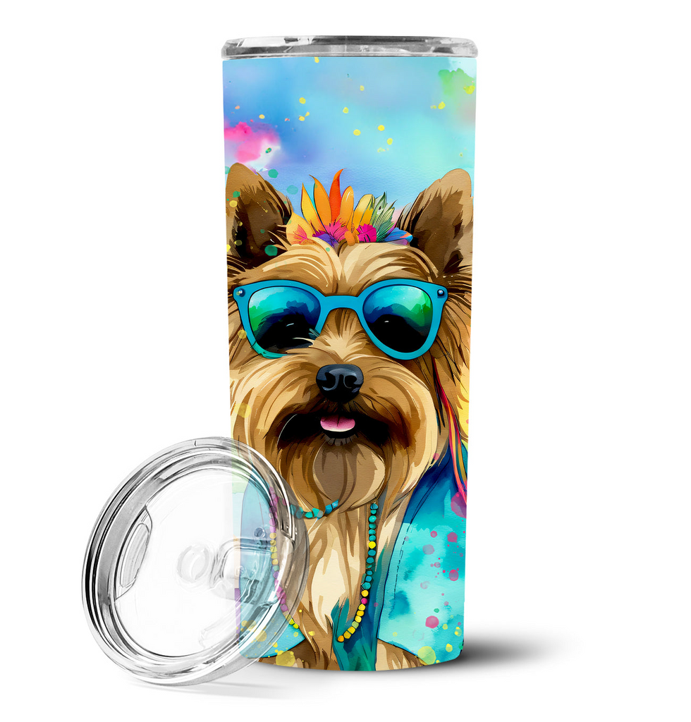 Glamorous Pups : Cairn Terrier Hippie Dawg Stainless Steel Skinny Tumbler