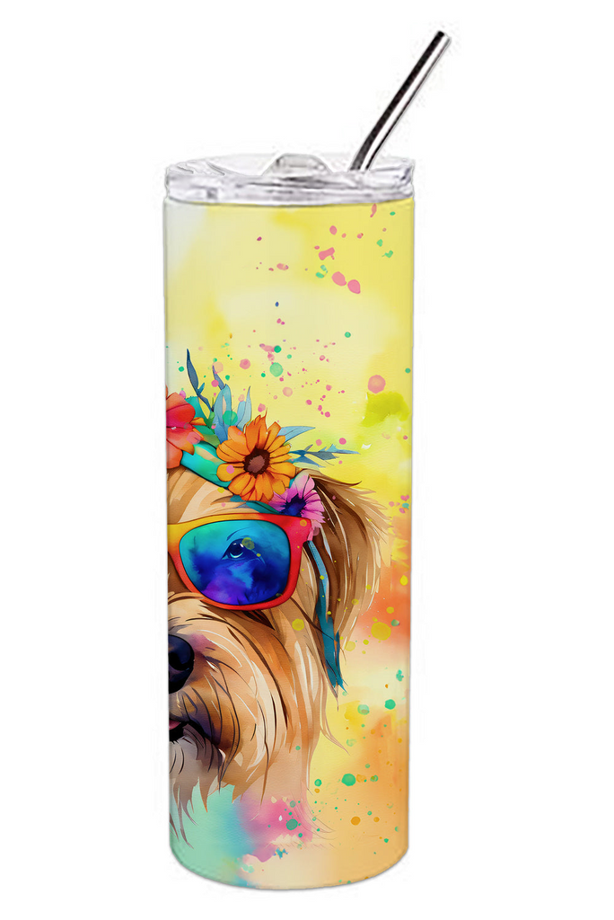 Glamorous Pups : Cairn Terrier Hippie Dawg Stainless Steel Skinny Tumbler