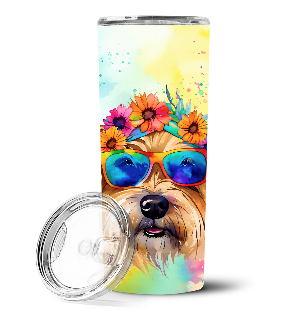 Glamorous Pups : Cairn Terrier Hippie Dawg Stainless Steel Skinny Tumbler