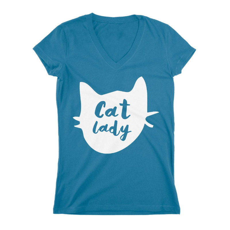 Glamorous Pups : Cat Lady Women T-shirt
