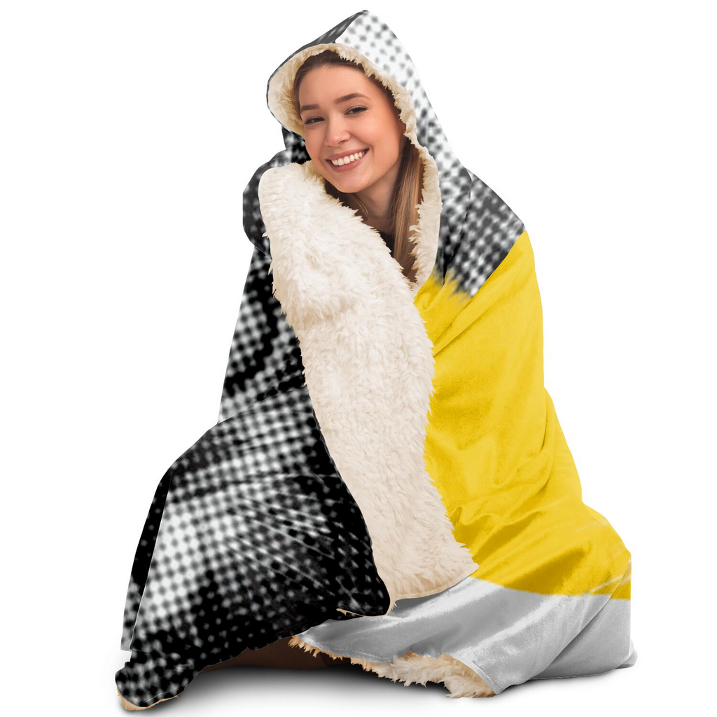 Glamorous Pups : Cat stare Kid's sweater Hooded Blanket