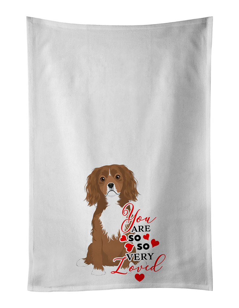 Glamorous Pups : Cavalier King Charles Spaniel Ruby so Loved Kitchen Towel Set of 2