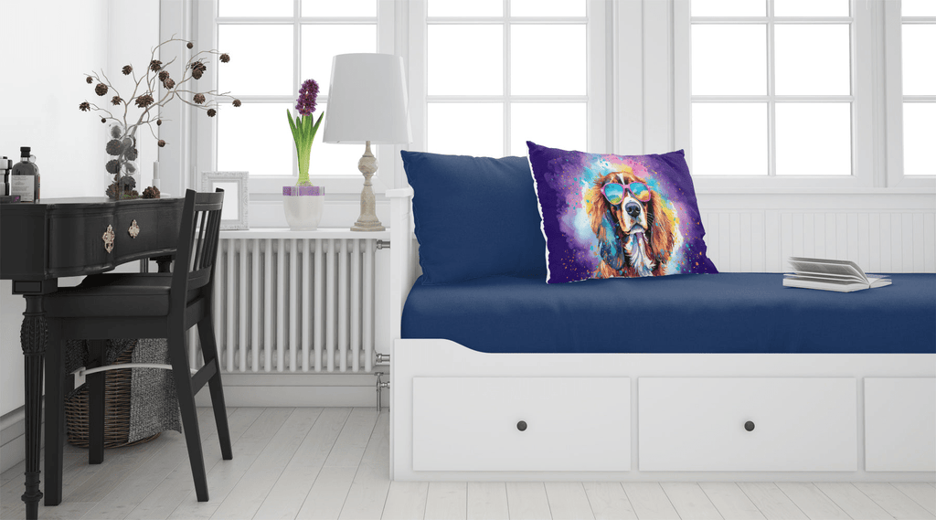 Glamorous Pups : Cavalier Spaniel Hippie Dawg Standard Pillowcase