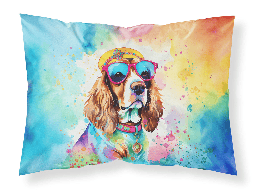 Glamorous Pups : Cavalier Spaniel Hippie Dawg Standard Pillowcase