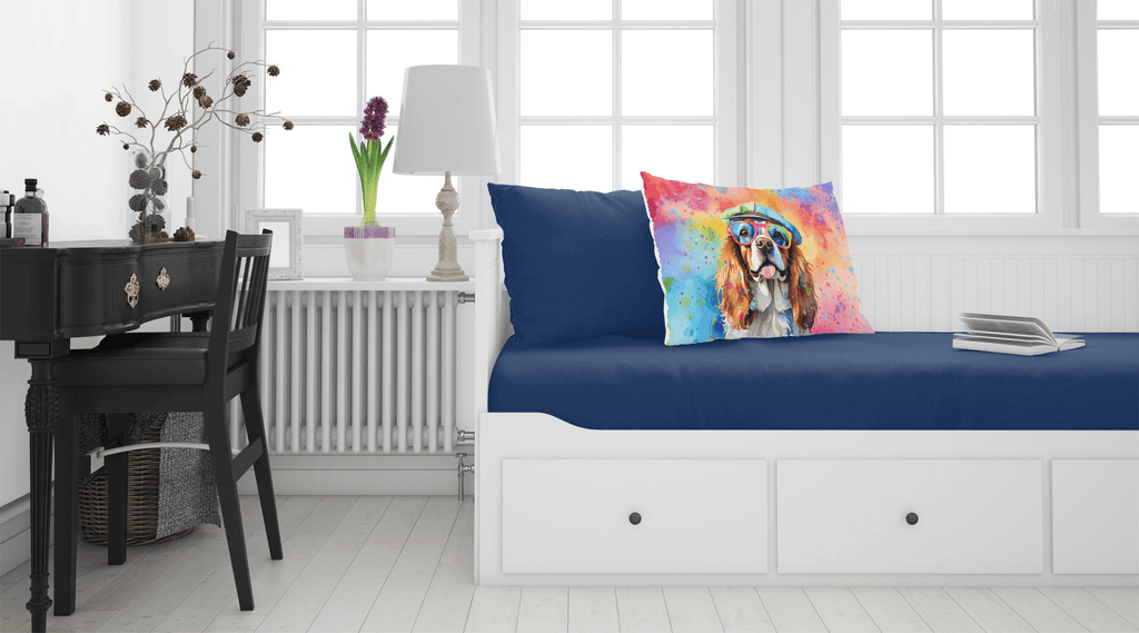Glamorous Pups : Cavalier Spaniel Hippie Dawg Standard Pillowcase