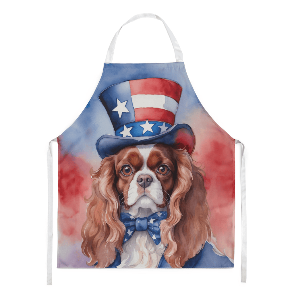 Glamorous Pups : Cavalier Spaniel Patriotic American Apron