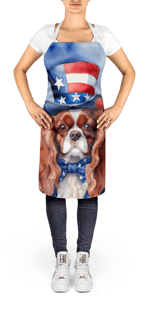Glamorous Pups : Cavalier Spaniel Patriotic American Apron