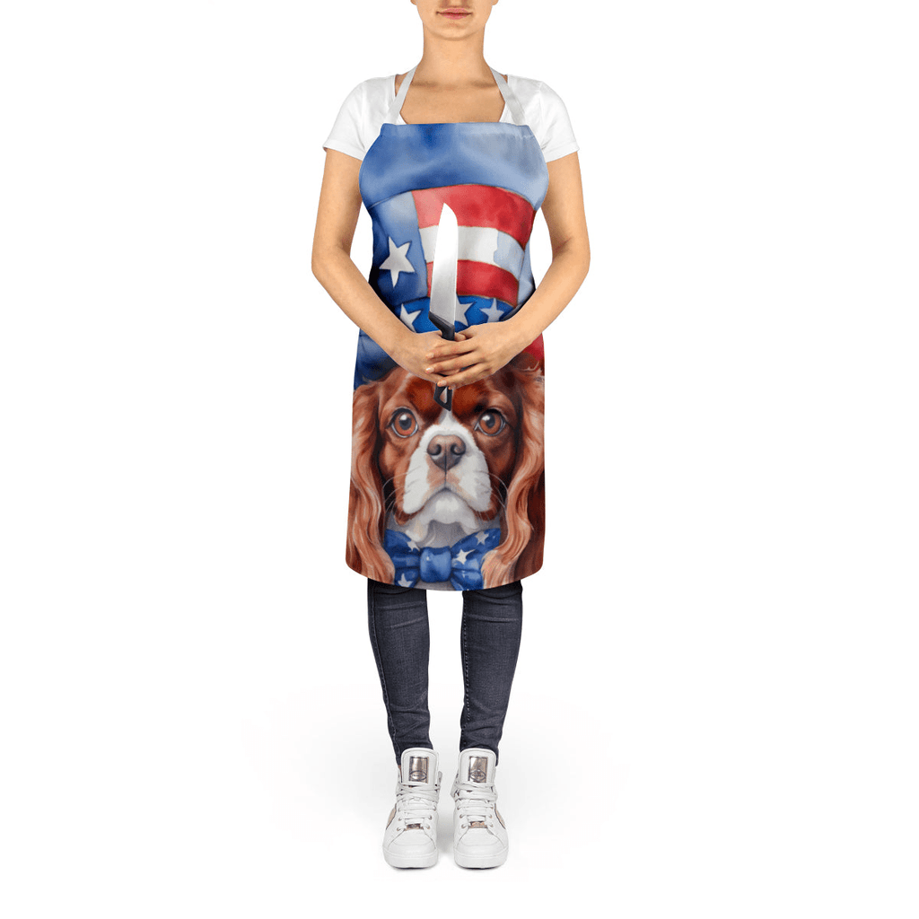 Glamorous Pups : Cavalier Spaniel Patriotic American Apron