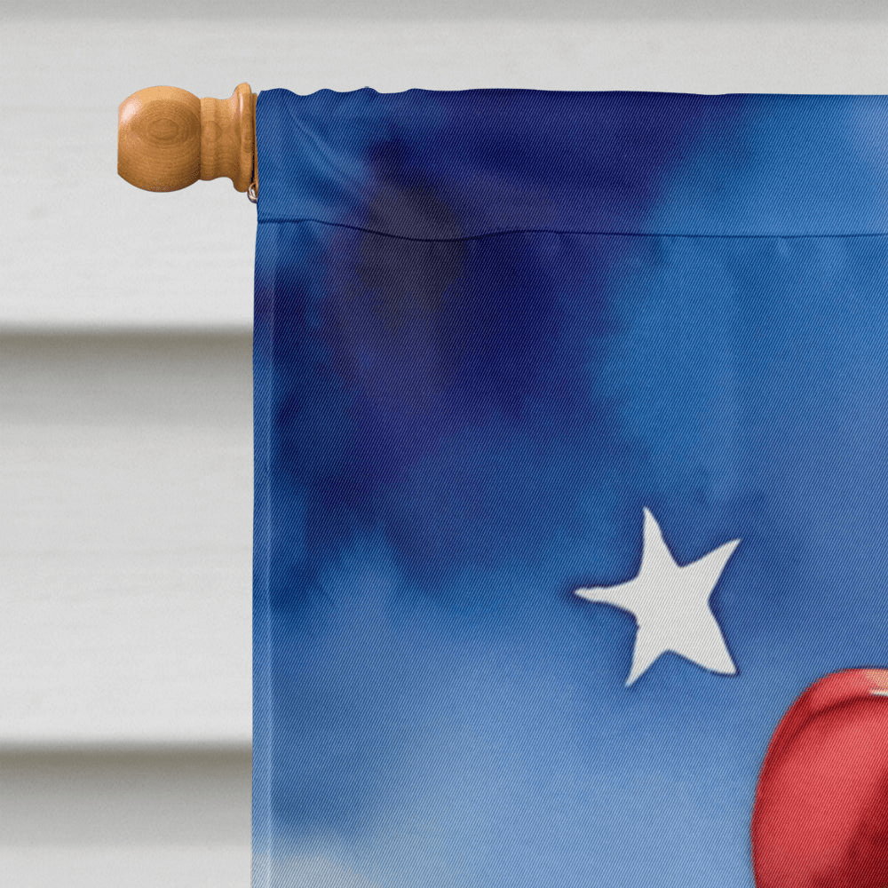 Glamorous Pups : Cavalier Spaniel Patriotic American House Flag