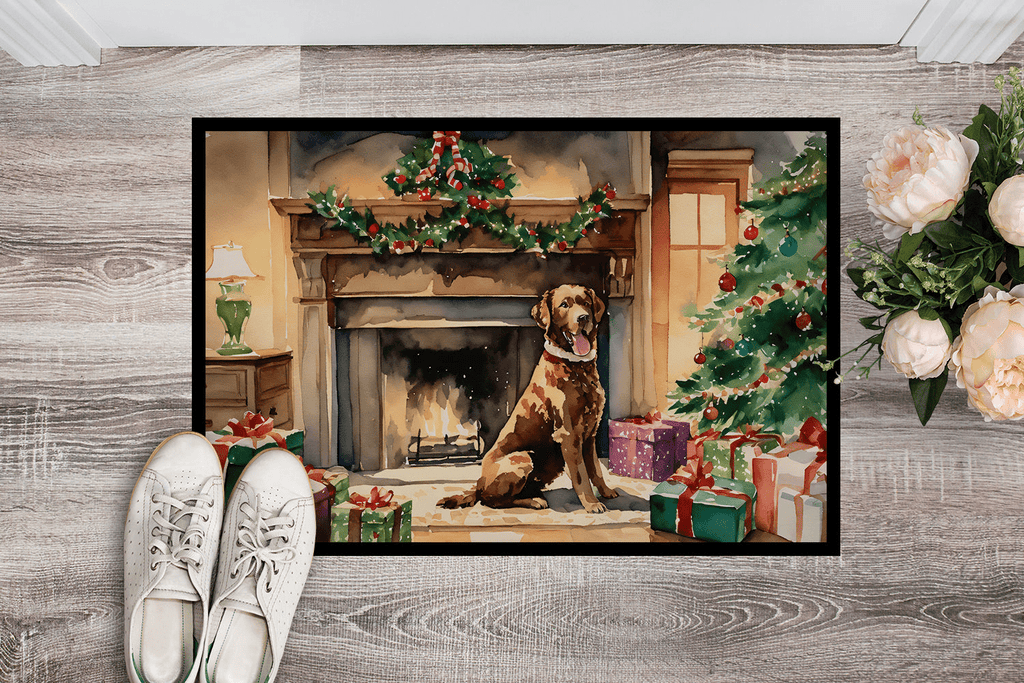 Glamorous Pups : Chesapeake Bay Retriever Cozy Christmas Doormat