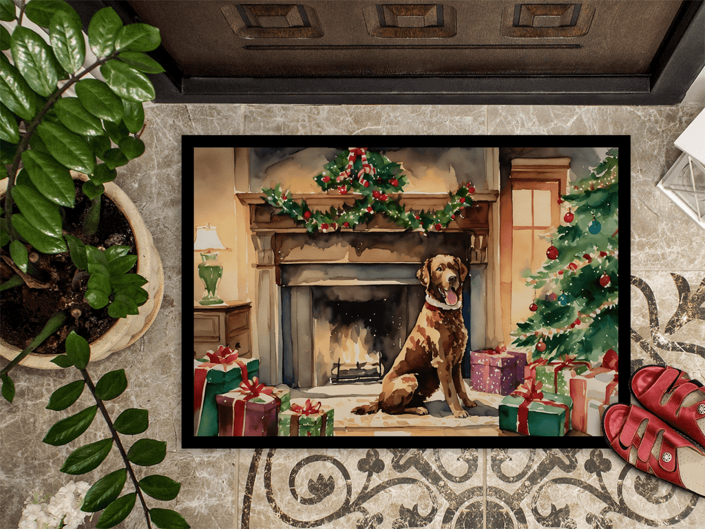Glamorous Pups : Chesapeake Bay Retriever Cozy Christmas Doormat