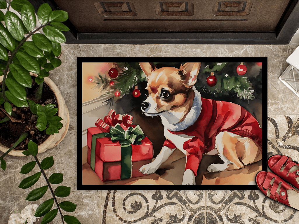 Glamorous Pups : Chihuahua Cozy Christmas Doormat