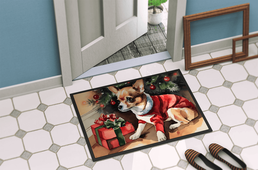 Glamorous Pups : Chihuahua Cozy Christmas Doormat