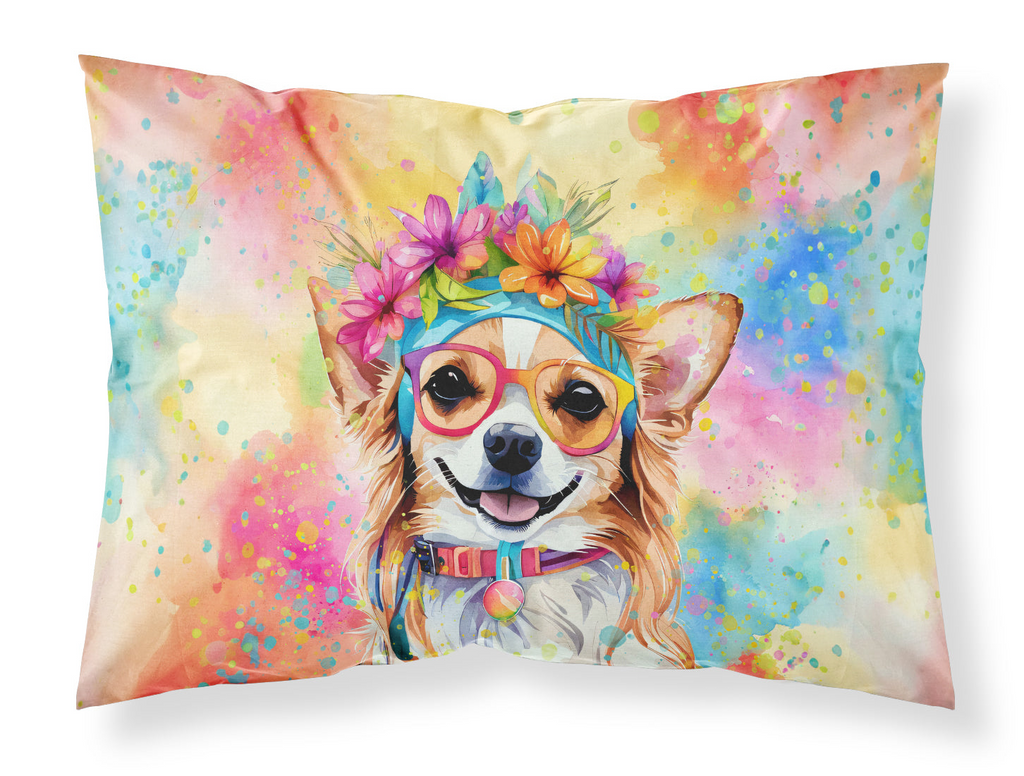 Glamorous Pups : Chihuahua Hippie Dawg Standard Pillowcase