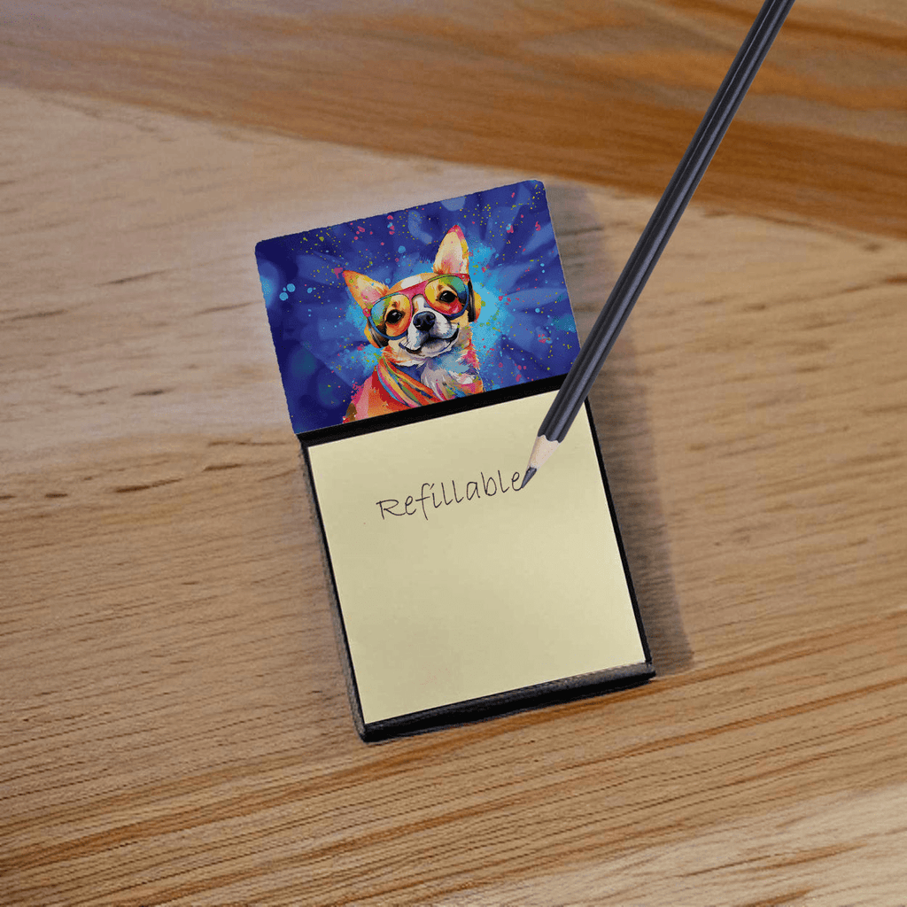Glamorous Pups : Chihuahua Hippie Dawg Sticky Note Holder