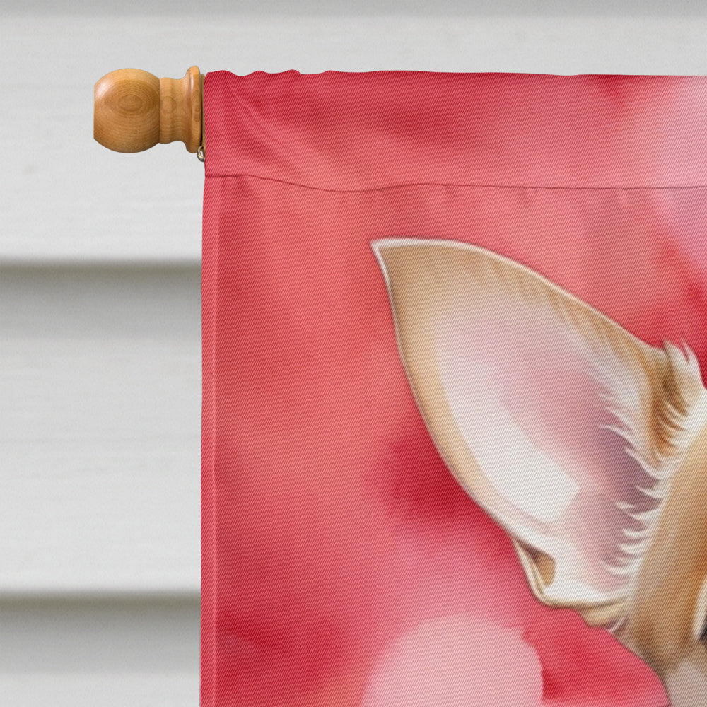 Glamorous Pups : Chihuahua My Valentine House Flag