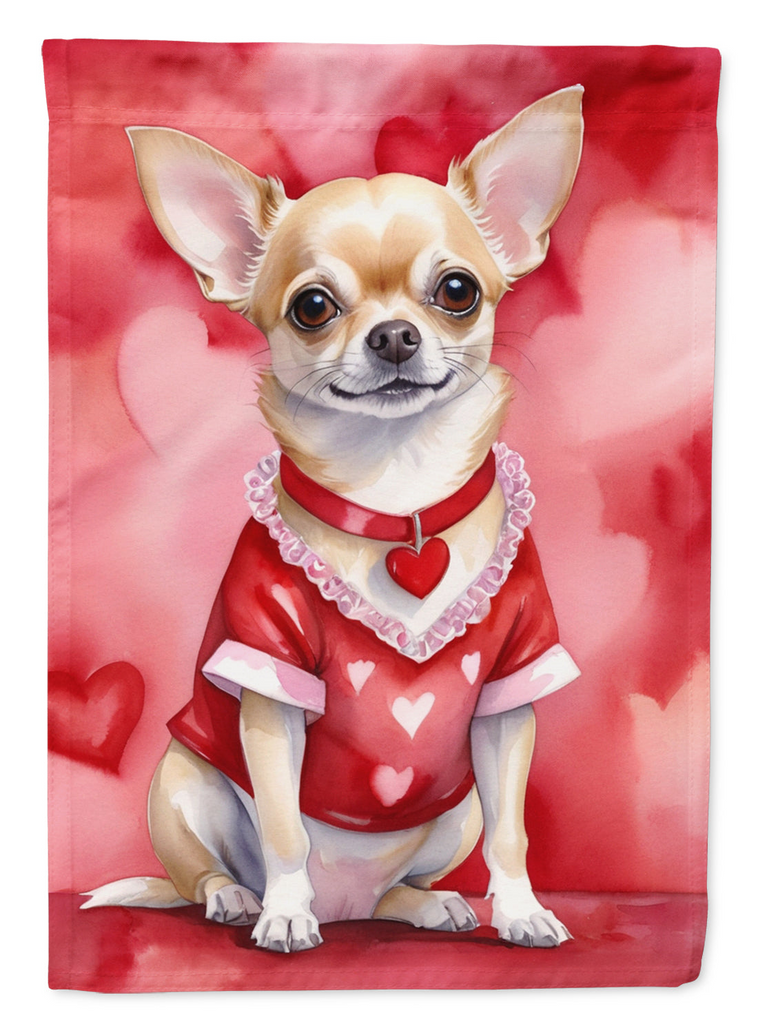 Glamorous Pups : Chihuahua My Valentine House Flag