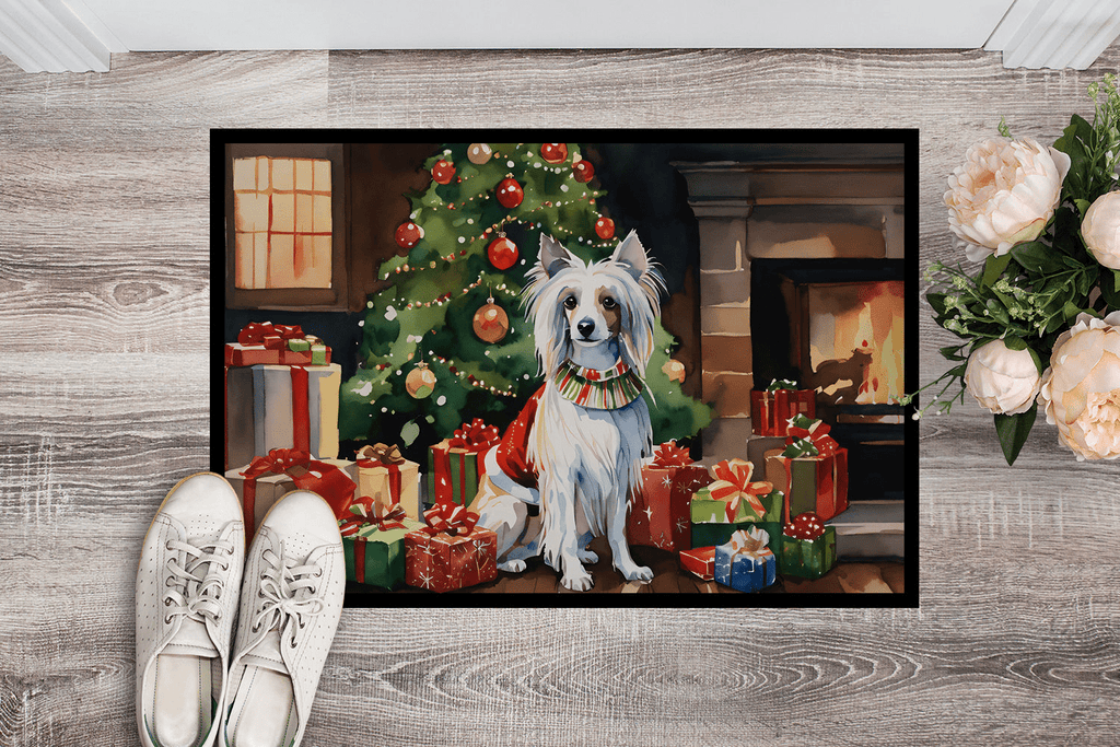 Glamorous Pups : Chinese Crested Cozy Christmas Doormat