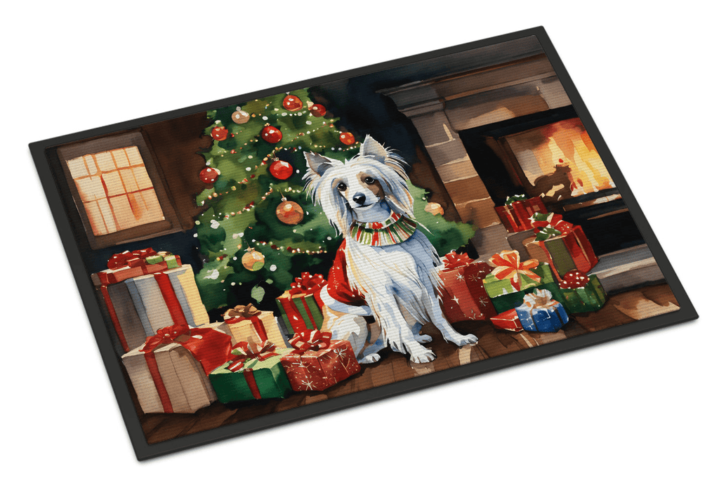 Glamorous Pups : Chinese Crested Cozy Christmas Doormat