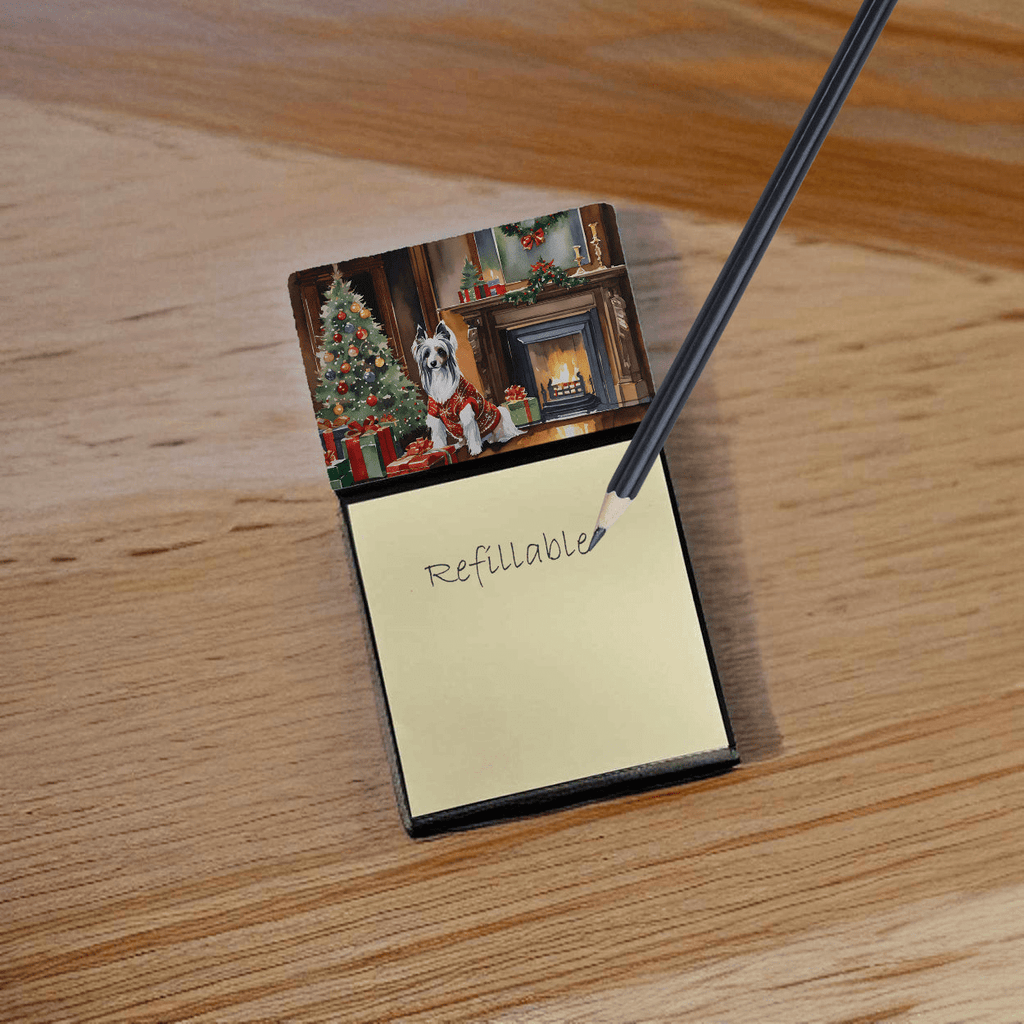 Glamorous Pups : Chinese Crested Cozy Christmas Sticky Note Holder