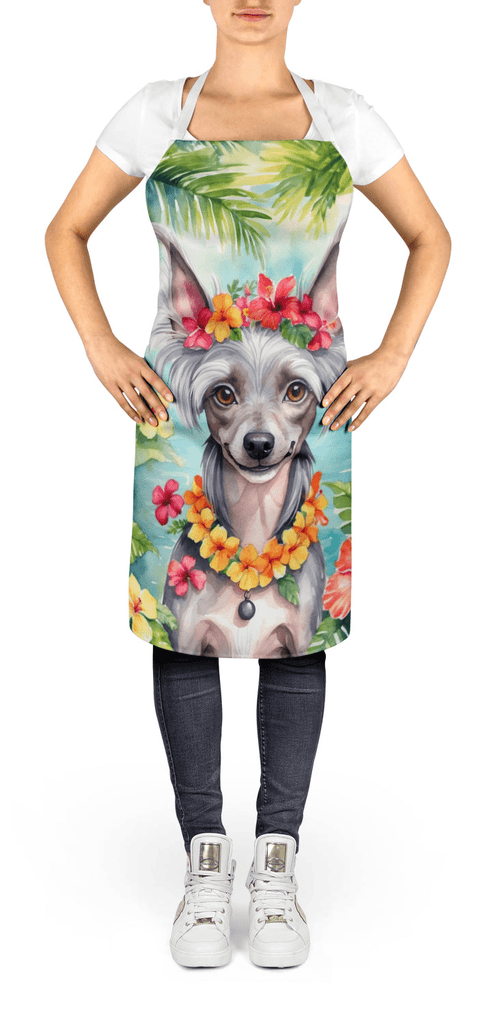 Glamorous Pups : Chinese Crested Luau Apron