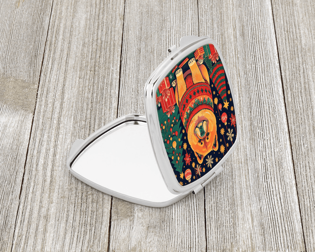 Glamorous Pups : Chow Chow Christmas Compact Mirror