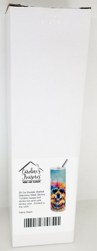 Glamorous Pups : Chow Chow Hippie Dawg Stainless Steel Skinny Tumbler