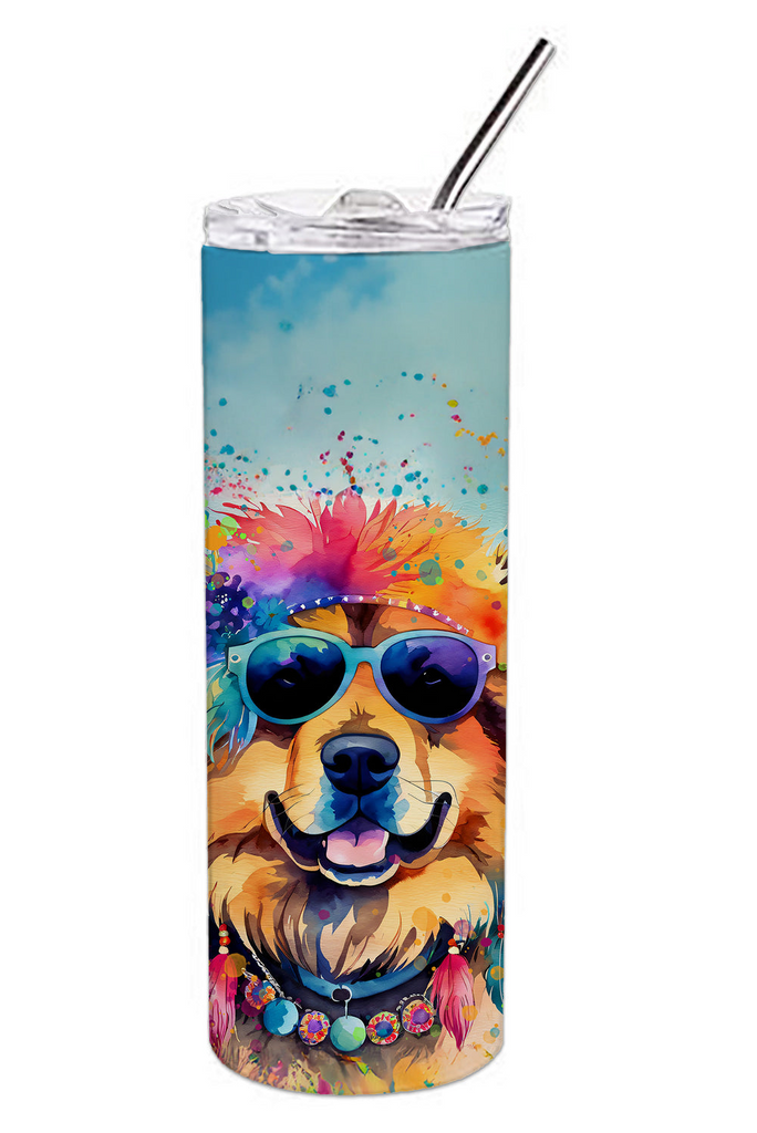 Glamorous Pups : Chow Chow Hippie Dawg Stainless Steel Skinny Tumbler