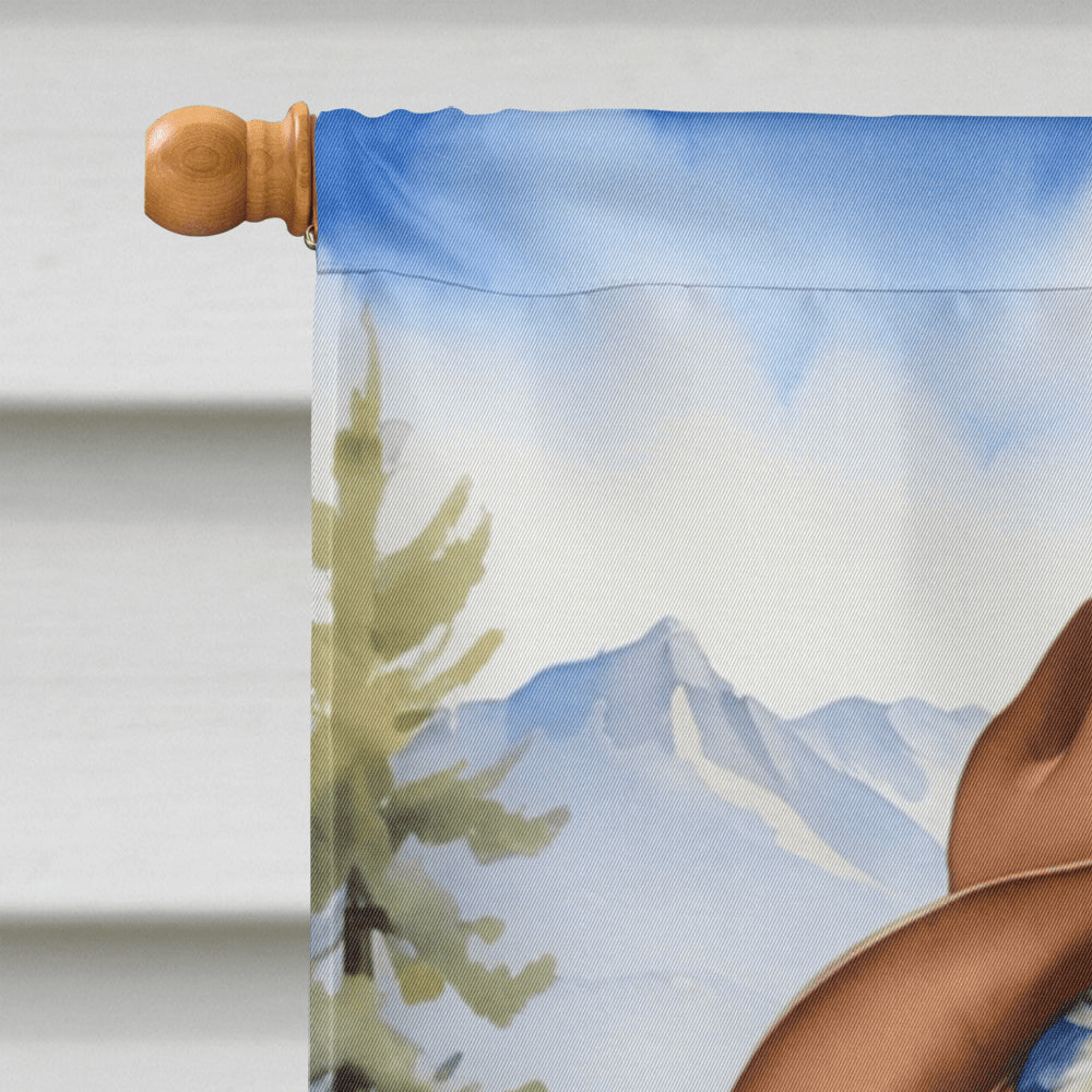 Glamorous Pups : Cockapoo Cowboy Welcome House Flag