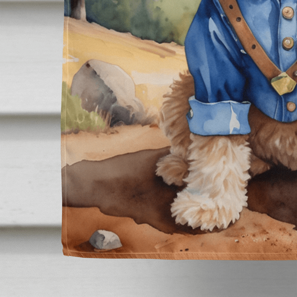 Glamorous Pups : Cockapoo Cowboy Welcome House Flag