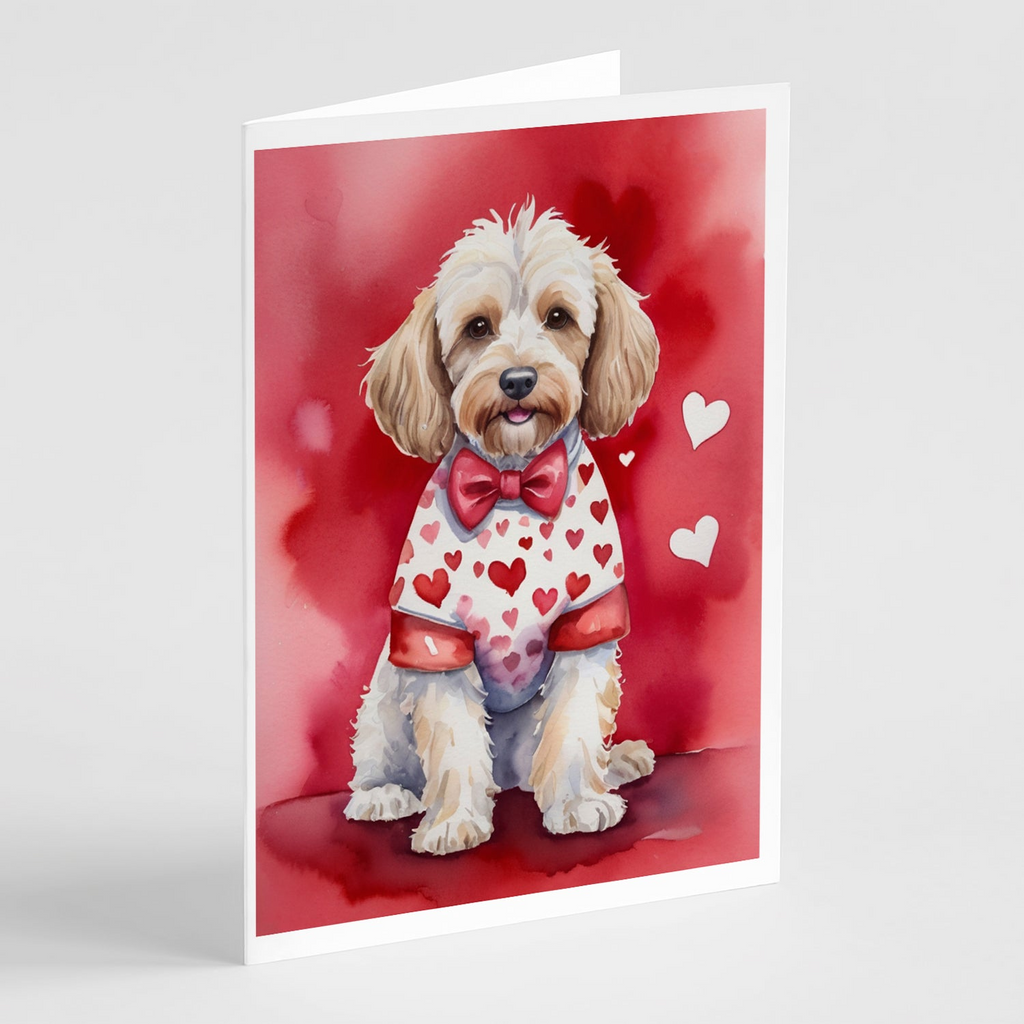 Glamorous Pups : Cockapoo My Valentine Greeting Cards Pack of 8