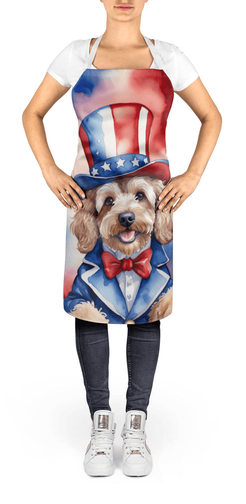 Glamorous Pups : Cockapoo Patriotic American Apron