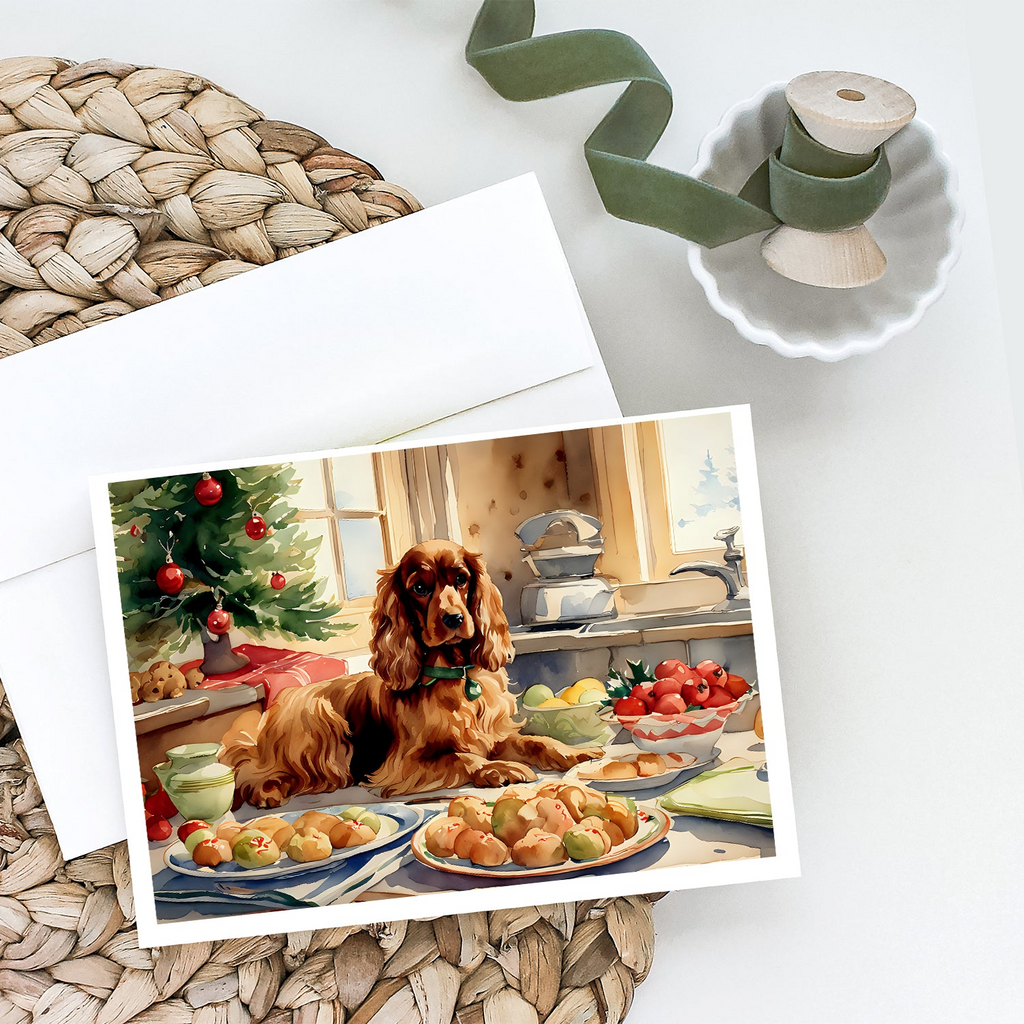 Glamorous Pups : Cocker Spaniel Christmas Cookies Greeting Cards Pack of 8