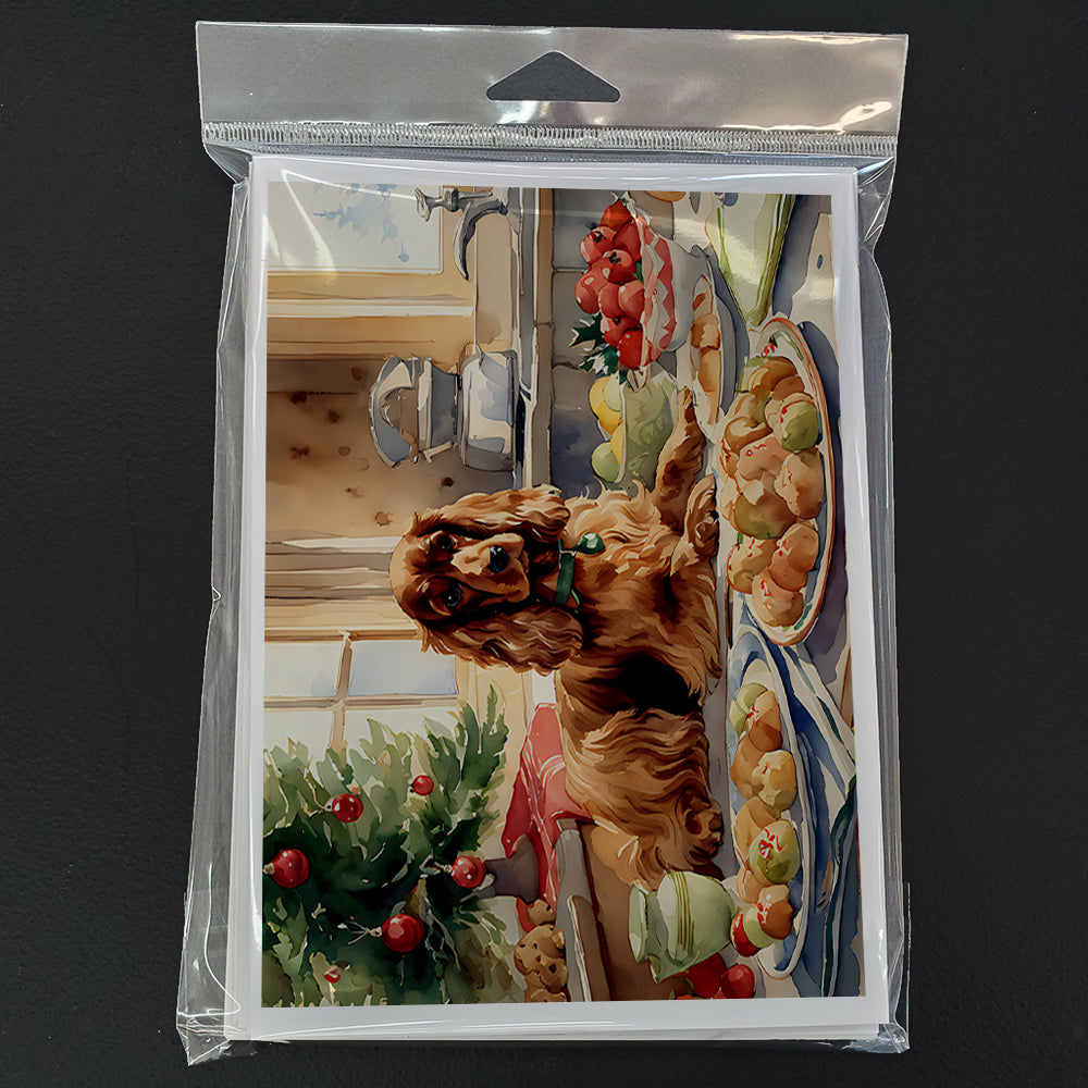 Glamorous Pups : Cocker Spaniel Christmas Cookies Greeting Cards Pack of 8