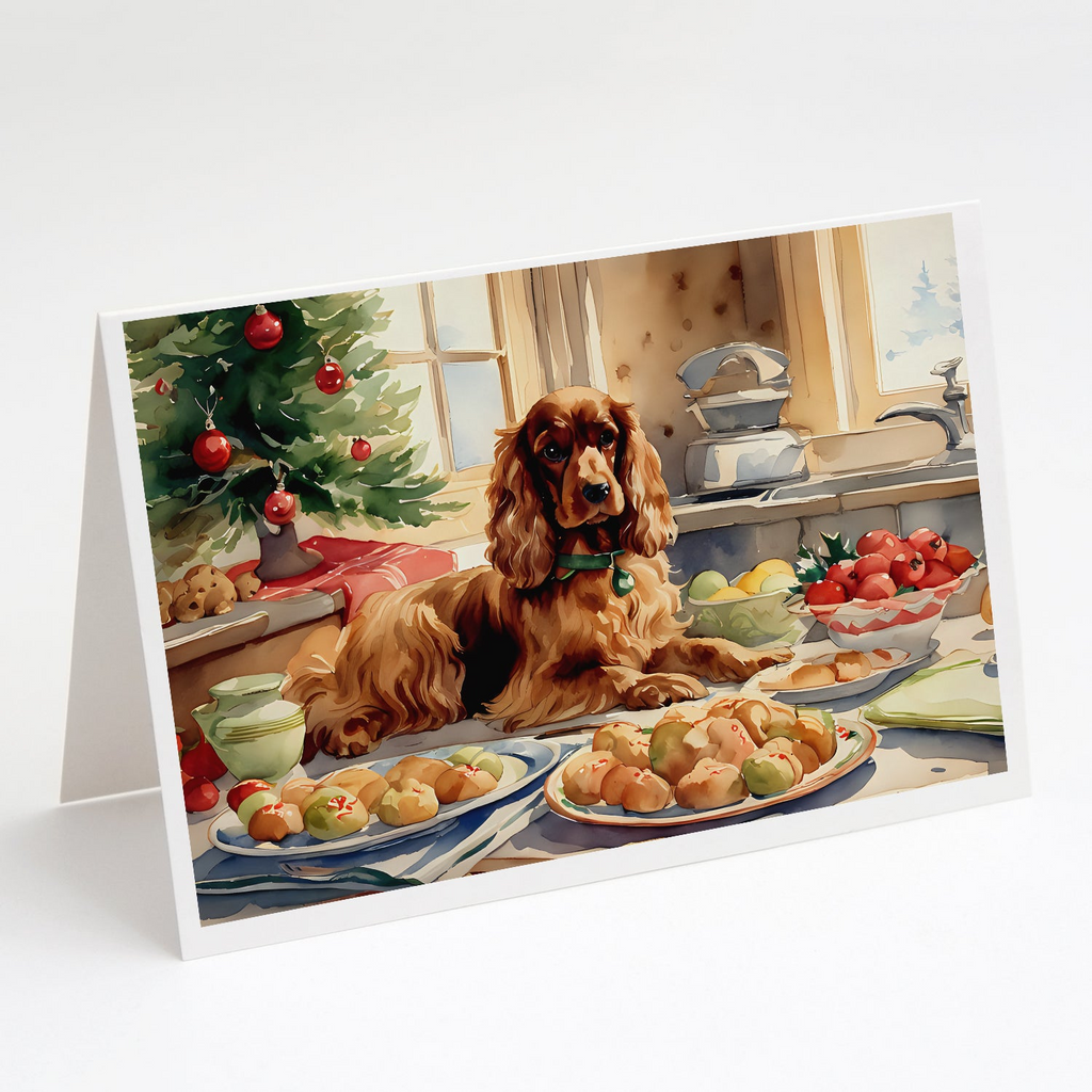 Glamorous Pups : Cocker Spaniel Christmas Cookies Greeting Cards Pack of 8