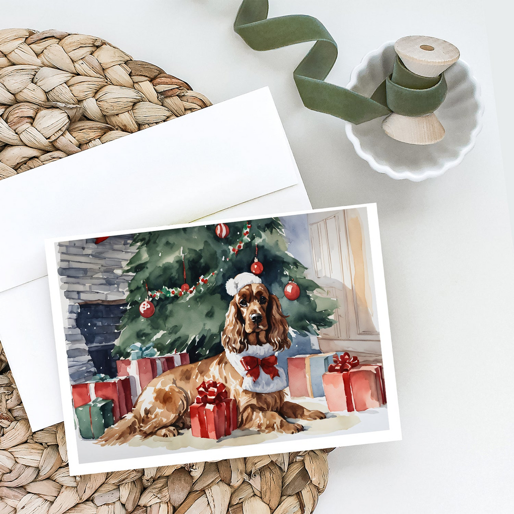 Glamorous Pups : Cocker Spaniel Christmas Greeting Cards Pack of 8