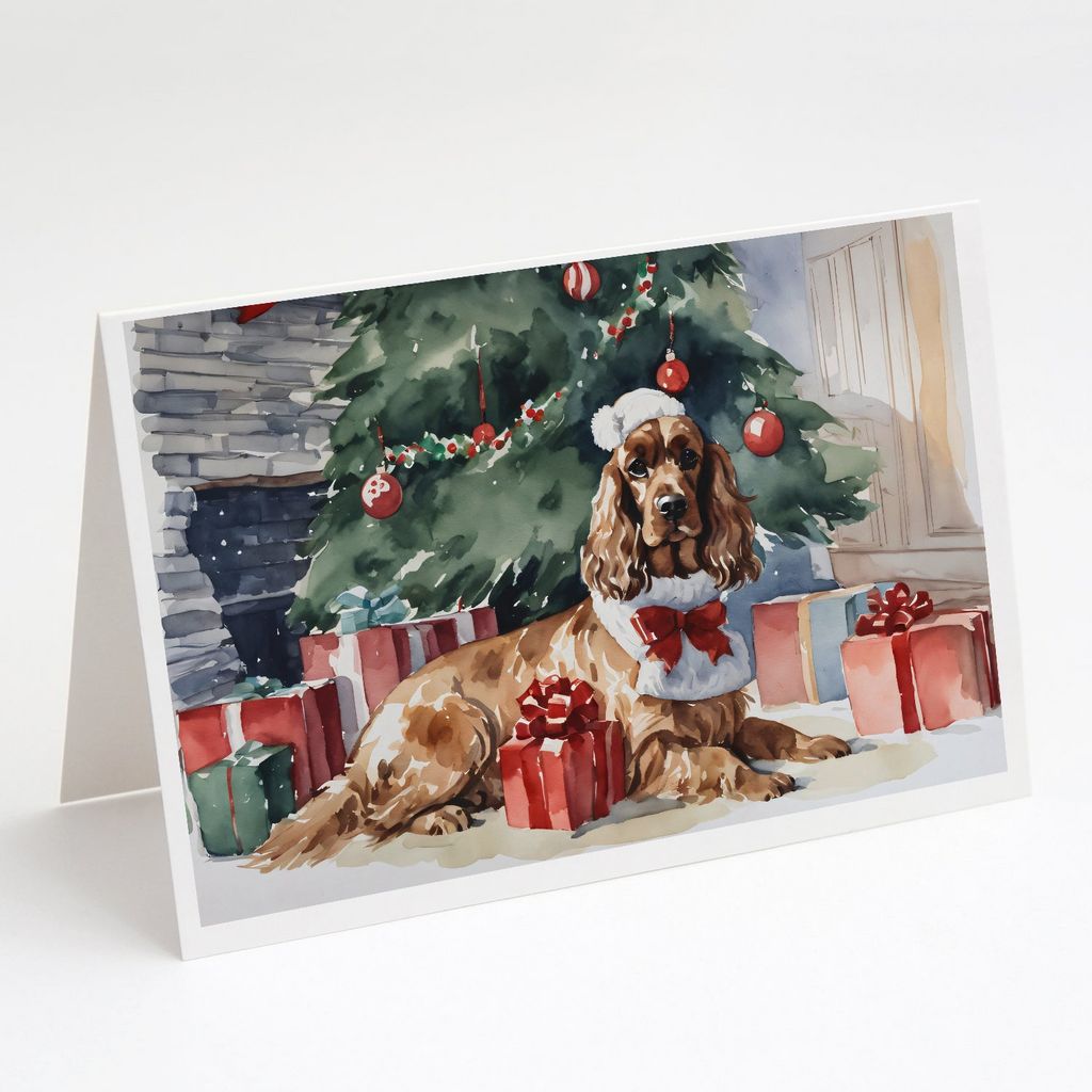 Glamorous Pups : Cocker Spaniel Christmas Greeting Cards Pack of 8