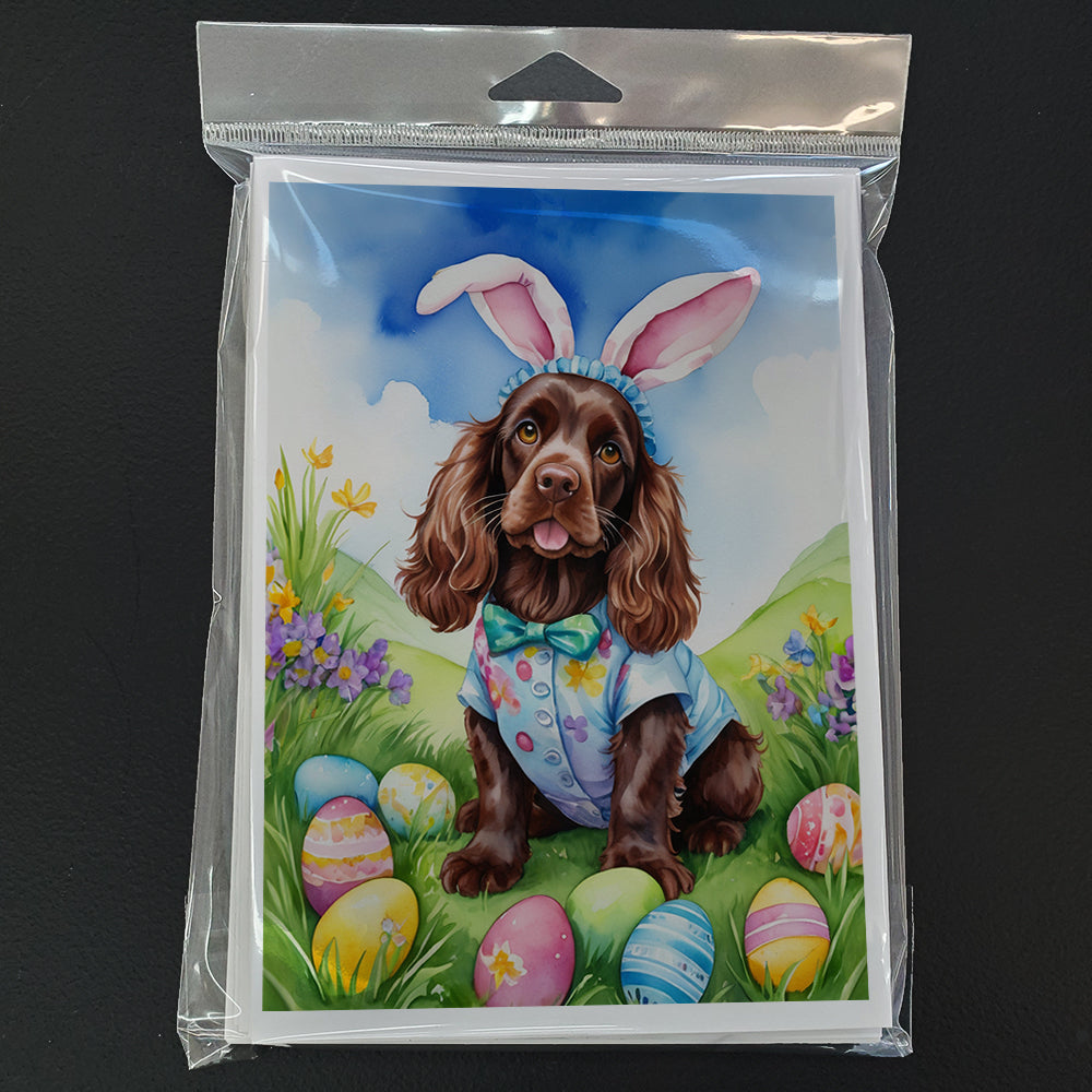 Glamorous Pups : Cocker Spaniel Easter Egg Hunt Greeting Cards Pack of 8