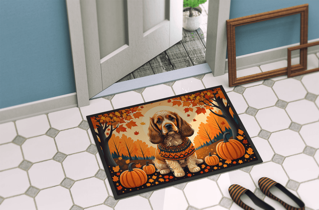 Glamorous Pups : Cocker Spaniel Fall Doormat