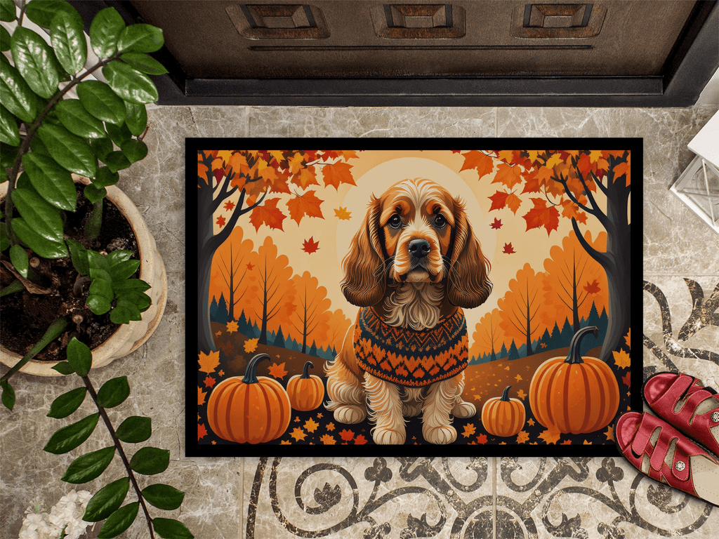 Glamorous Pups : Cocker Spaniel Fall Doormat