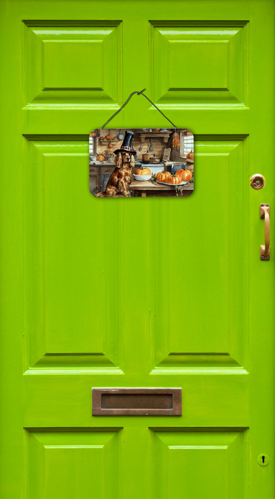 Glamorous Pups : Cocker Spaniel Fall Kitchen Pumpkins Wall or Door Hanging Prints