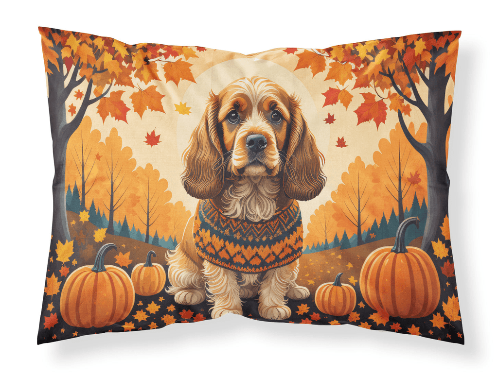 Glamorous Pups : Cocker Spaniel Fall Standard Pillowcase